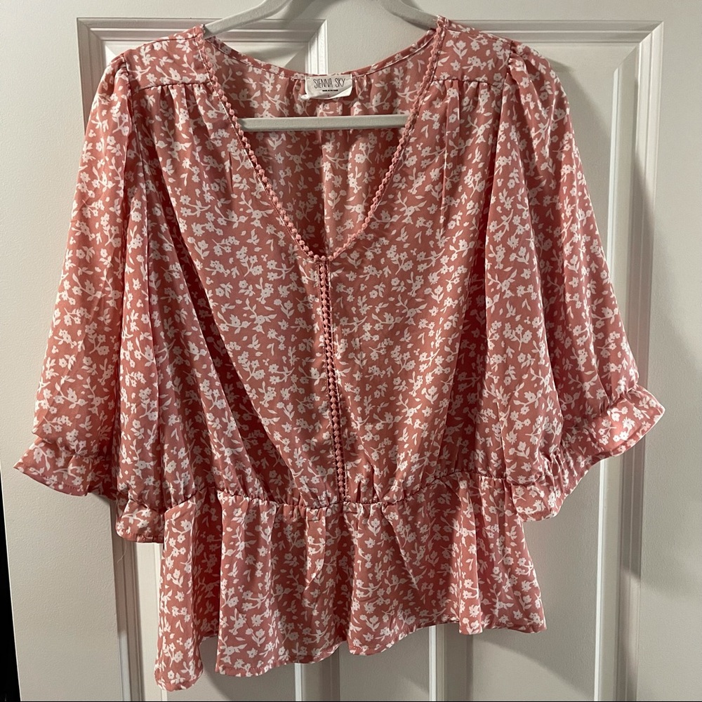 Pink Floral Shirt